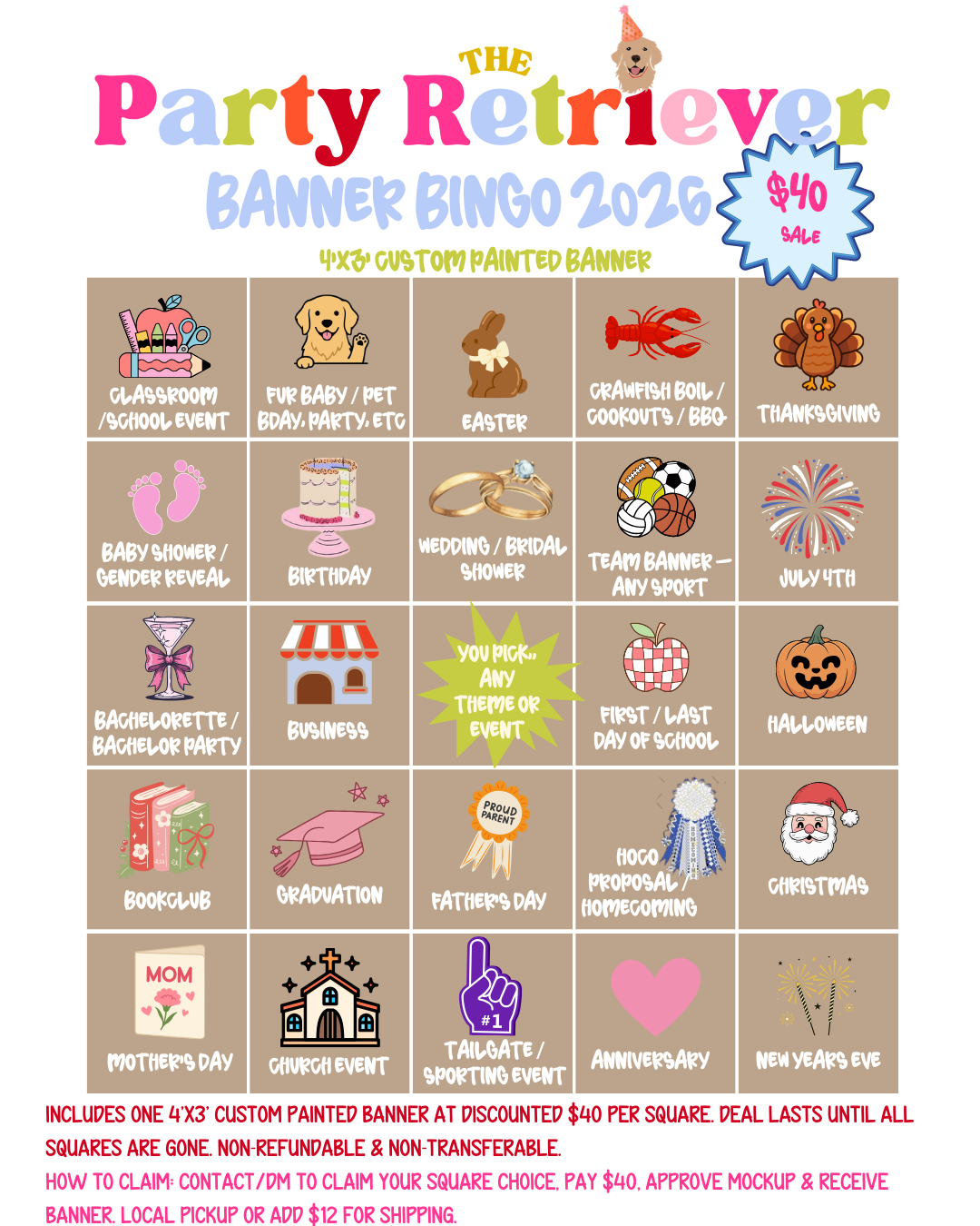 Banner Bingo 2026